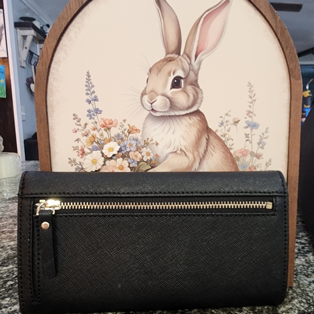 Kate Spade Black Leather Wallet - Picture 2 of 4